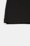 Fade shadow print crop T-shirt