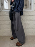 Hounds three-tuck wide slacks