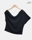 Juneck Rose Lace Off-Shoulder Short Sleeve T-Shirt