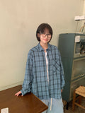 [unisex] Amiku Summer Over Check Shirt