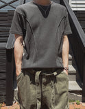 [LAN ARCHIVE] Pintuck Waffle Short Sleeve T-Shirt