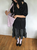 Chiyo Check Frill Tiered Midi Skirt