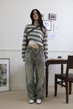 Striped Button Knit