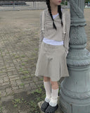 Niche Shirring Crop Hood Long Sleeve T-shirt