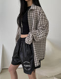 Scuz seersucker check shirt