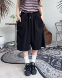 Loupe Button Track Bermuda Pants