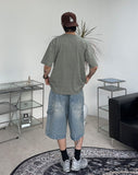 Caron Stone Carpenter Bermuda Denim Pants