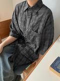 [unisex] Ototo Over Check Short Sleeve Shirt