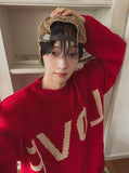 Love Lettering Round Knit