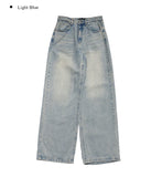 Chewy Washed Denim Wide Pants