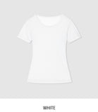 Sherbet Tencel See-Through Short Sleeve