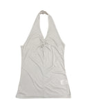 Wishia See-through Twisted Halter Top