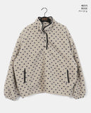 Tana Dot Fluffy Half Snap Button Fleece