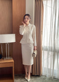 Benne Collar Peplum Short Jacket