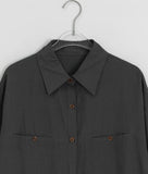 Doint Pocket Cotton Over Long Sleeve Shirt