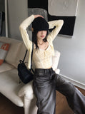 [SET] Idylle Vintage Lace Sleeveless Button Cardigan Set