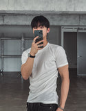 [LAN ARCHIVE] Side Shirring Short Sleeve T-Shirt