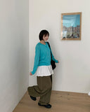 Bven Basic Round Cardigan