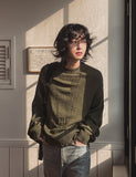 Clo damage loose fit knitwear