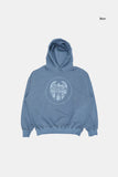 Star circle loose pigment hoodie