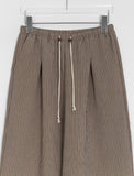 Upol Summer Stripe Banding Wide Pants