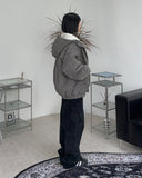 Deuce fleece corduroy hooded jacket