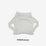 Vininto net off-shoulder knitwear
