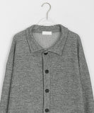 [unisex] Shoino Over Ribbed Collar Cardigan