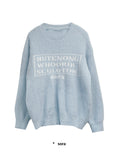 LETTERING FUR KNIT
