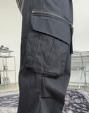 Leso wide zipper cargo pants