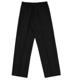 Linen semi-wide banding pants