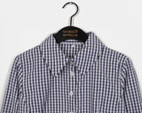 Garner Y2K Slim Fit Gingham Checkered Long Sleeve Shirt