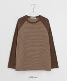 Kenmer Peach Fuzz Stripe Long Sleeve Tee