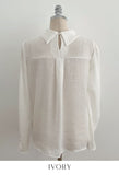 Noen Tencel Chiffon Tie Blouse