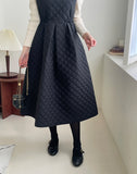 Aviel Quilted Flared Long One Piece