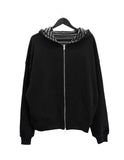 Robe Reversible Striped Hooded Zip-Up