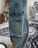 Raytz Washing Balloon Cargo Denim Pants