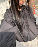 [MADE] Lunin Frill String Hooded Windbreaker Jacket