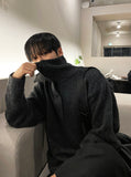 Button High Neck Knit