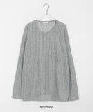 Riona summer see-through round over knit