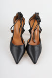 Strap stiletto heel