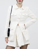 Antio Tweed Jacket + Tweed Shorts Set
