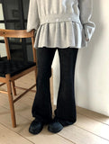 Moi Vintage Washed Flare Denim Pants