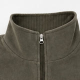 Miren Side Rip High Neck Fleece Zip-up