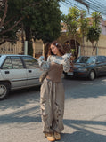 Salute Damage Balloon Denim Pants