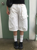 Putz Pocket Cargo Pintuck Bermuda Pants