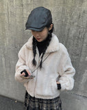 Jad mink fur zip-up