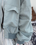 FL crop shirring flight jumper