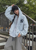 NY Applique Crop Hood Zip-Up