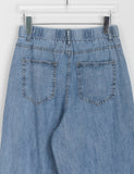 Puiki banding wide denim pants